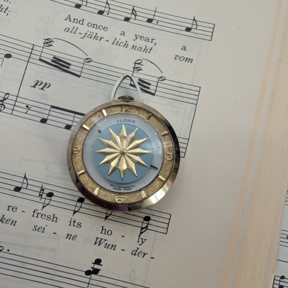 Ilona Watch Gold and Silver Star Pendant - Picture 3 of 5
